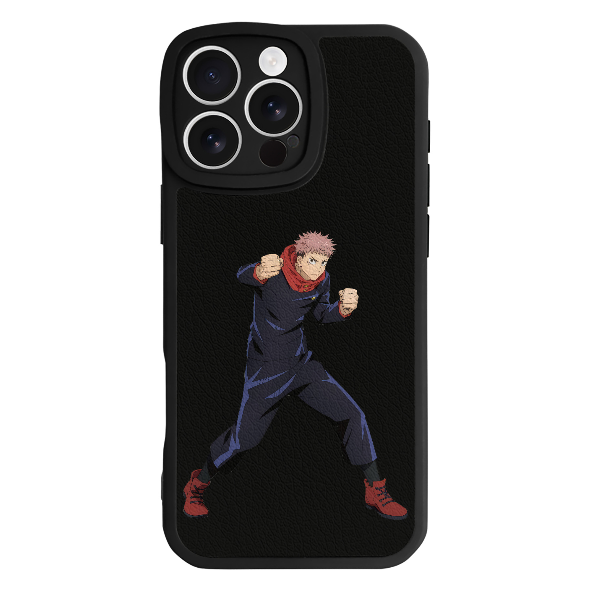 （画像用） 呪術廻戦 Jujutsu Kaisen 【iPhone 16シリーズ対応】シリコンスマホケース（レザー調） 材質：シリコン